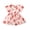 Pink, variant on Musuos Toddler Girl Valentine's Day Dress, 1-4T Short Puff Sleeve Round Neck Heart Print A-Line Dress for Spring Summer