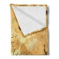 thumbnail image 2 of Tree Soft Flannel Fleece Throw Blanket, Grunge Style Composition with Swirled Branches and Butterfly Silhouettes, Cozy Plush for Indoor and Outdoor Use, 70" x 90", Brown and Pale Brown, by Ambesonne, 2 of 5