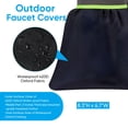 thumbnail image 4 of EXLEAF 2026 New 4Pack Outdoor Faucet Covers for Winter-Outside Hose Bib Spigot Covers Protector Socks for Winter Freeze Protection Insulation Waterproof Insulated Backflow Cover,6.7"X8.3",Black, 4 of 7
