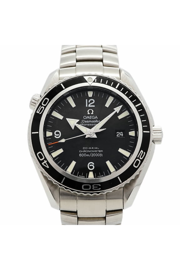 Pre-Owned Omega Seamaster Planet Ocean 2200.50 Black Dial Men's Watch