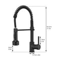thumbnail image 5 of Matte Black LED Light Kitchen Faucet Single Handle, 5 of 5