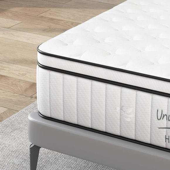 Soges Matelas Hybride Pleine Grandeur 10 Pouces, Matelas à Ressorts Ensachés Individuels, Matelas de Fermeté Moyenne pour le Soulagement de la Pression, Soutien des Bords Solide, CertiPUR-US