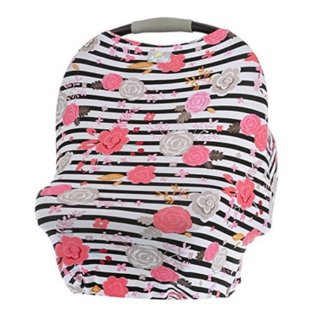 UPC: 0814652018845 | Itzy Ritzy 4-in-1 Nursing Cover  Car Seat Cover  Shopping Cart Cover and Infinity Scarf – Breathable  Multi-Use Mom Boss Breastfeeding Cover  Car Seat Canopy  Cart Cover and Scarf  Floral Stripe