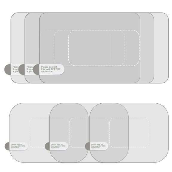 Acahhotxx Windshield Film, Electrostatic Windshield Film For Dashcam Camera Scratchresistant Mounting Stickers Easy Installation 10pcs