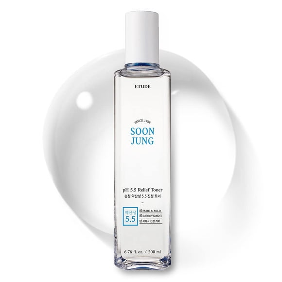 Tónico ETUDE House Soonjung pH5.5 Relief 200 ml para pieles sensibles