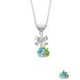 thumbnail image 2 of Delight Jewelry Resin Blowfish Silver tone Bow Heart Necklace, 2 of 4