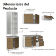 thumbnail image 4 of Cocina Integral Completa Armario de Vidrio Madesa Glamy BM16, 4 of 5