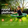 thumbnail image 3 of Open Box gobaplay Round Tree Swing, 39" Platform Saucer, Swingset Frame Not Included, 3 of 10