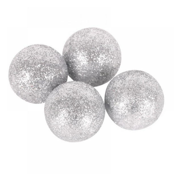 Silver Iridescent Foam Balls 2 Bag Set of Glittered Vase Filler