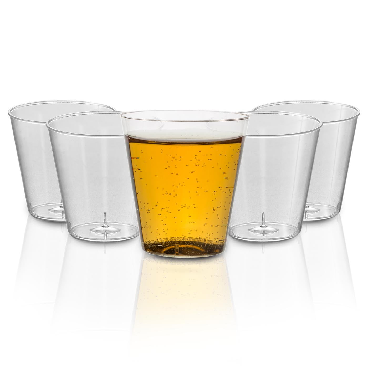 Smarty Had A Party 2 oz. Clear Square Plastic Shot Glasses (960 Glasses)