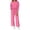 Hot Pink, variant on Women's Sweatsuits 2 Piece Solid Color Long Sleeve V-Neck Pullover and Sweatpants Casual Fall Comfy Fashion Tracksuit Sets