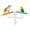 4 suction cups(A), variant on BURIBURI Portable Suction Cup Bird Window and Shower Perch Toy for Bird Parrot Macaw Cockatoo African Greys Budgies Parakeet Bath Perch Toy