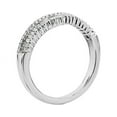 thumbnail image 2 of 1.00 T.C.W Round and Baguette Shaped Genuine Diamond Stunning Wedding Eternity Band for Women Solid 14K White Gold Size 3.5, 2 of 6