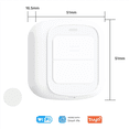 thumbnail image 3 of 2X Tuya WiFi Button Scene Switch Wireless Smart Light Wall Switch Low Power Consumption No Wiring for One Tap to Run,2 x Smart Wireless Switch,White, 3 of 8