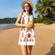 thumbnail image 3 of Fotbe Christmas Gnomes In Leopard Vestido de Verano sin Mangas para Mujer – Vestido Midi Línea A, Estilo Camiseta Floral, Vestido Playero Casual y Fluido, 3 of 7