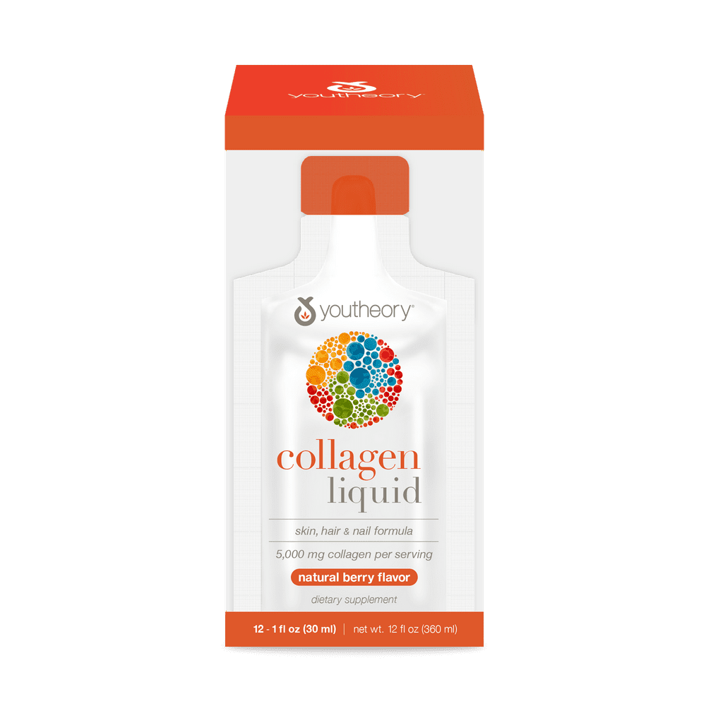 Youtheory Natural Berry Flavor Collagen Liquid Dietary Supplement, 1 fl