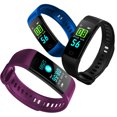 thumbnail image 1 of IMAGE Color Screen Bluetooth Fitness Tracker Heart Rate Monitor Sleep Step Counter Smart Wristband for Women Men & Kids, 1 of 7