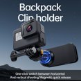 thumbnail image 3 of Magnetic Quick Release Backpack Strap Mount Backpack Clip Mount with Sports Camera Mounting Adapter Replacement for GoPro Hero 12/11/10 DJI OSMO Action 4/3 POV Video Vlog, 3 of 8