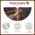 thumbnail image 3 of Rateoe Rainbow Scales Fantasy Dragon Pattern Christmas Tree Skirt with Ties, Christmas Tree Decorations, Farmhouse Christmas Decor Xmas Holiday Decorations-36", 3 of 6