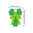thumbnail image 2 of INSPIRE CHIC Women's Bow Ties Polka Dots Ribbon Shirt Collar Decoration Brooch Pin Green, 2 of 4