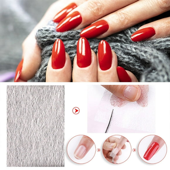 TopLLC False nail Manicure Phototherapy Fiber Extension Piece False Nail Free Paper Nail extension