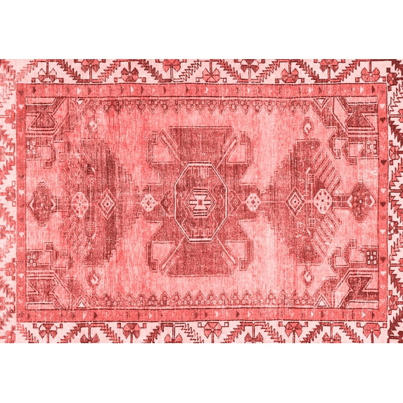 Ahgly Company Indoor Rectangle Persian Red Traditional Area Rugs, 2' x 3'