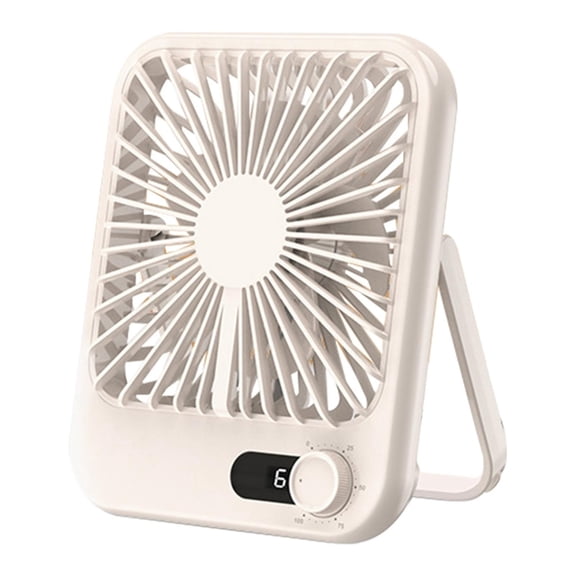 Portable Travel Fan,Usb Fan Portable Digital Display, Rechargeable Battery Operated Quiet Personal Fan for Cruise Essentials Office Bedroom Outdoor Beach Fan for Beach Travel Essential(Beige)