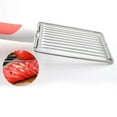 thumbnail image 4 of Vxdvou Stainless Steel Lunch Meat Slicer, Ham & Cheese Cutter for Soft Foods, Safe Kitchen Gadget for Slicing Tomatoes, Eggs, Meat, Ergonomic Handle for Kitchen Organization Use, 4 of 6