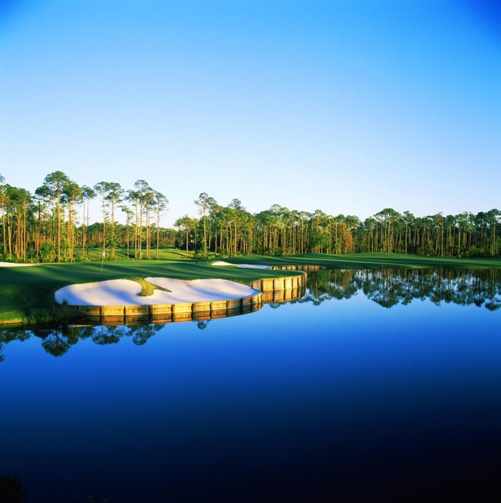 Golf course at the lakeside, Regatta Bay Golf Course and Country Club