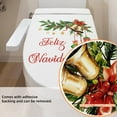 thumbnail image 5 of Christmas Wall Stickers, Removable Toilet and Bathroom Decor Stickers with Bells and Ornaments Design, Feliz Navidad Holiday Decoration Wall Decal for Home Bathroom and Christmas Party, 5 of 5