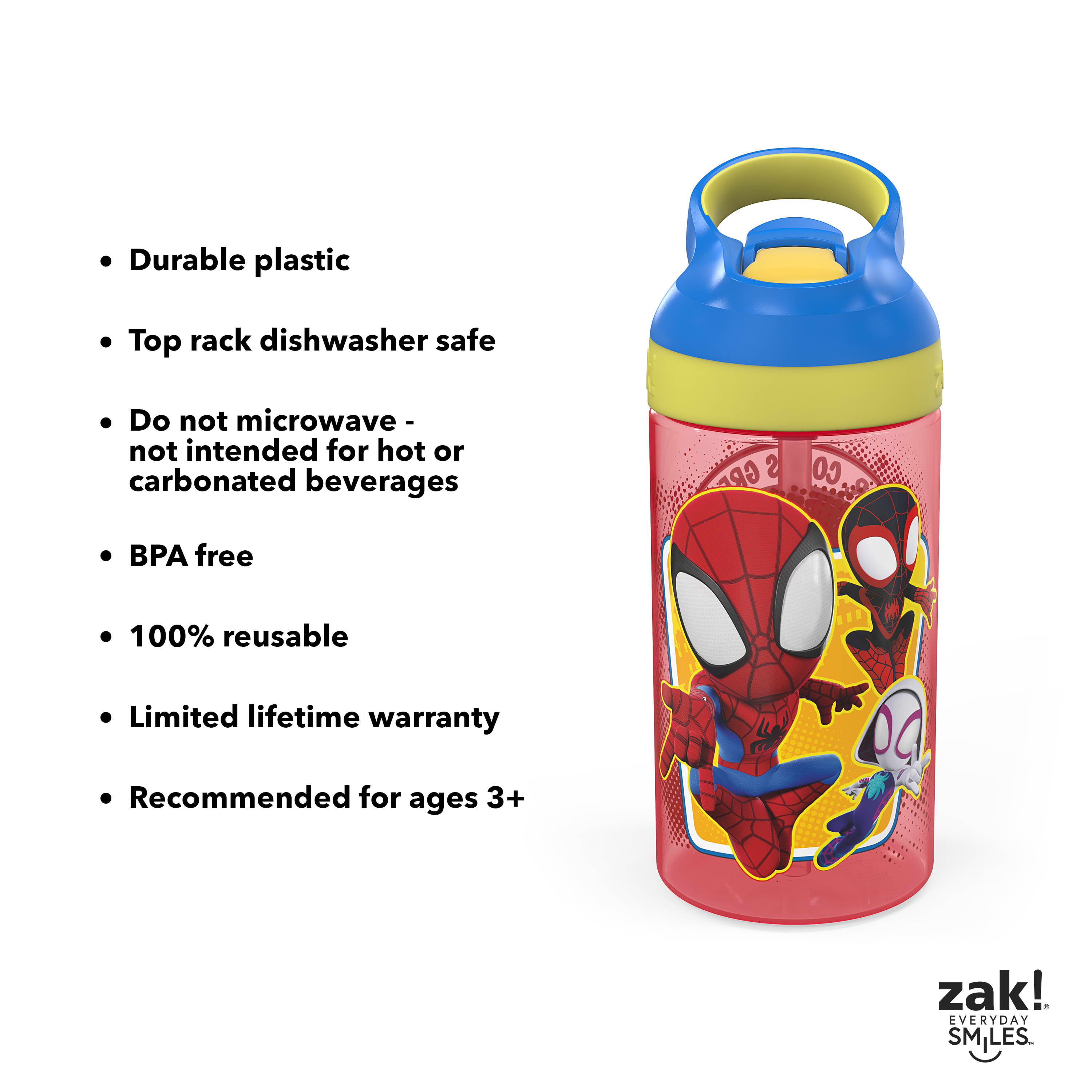 560ML Spiderman Hulk Anime Plastic Sippy Cup Anime Cartoon Kawaii Sports  Water Bottle Coffee Kids Water Bottle Gift Water Glass