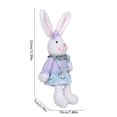 thumbnail image 4 of HWRETIE Easter Bunny Ornament Set,Spring Plush Style Decoration Desk Display Carrot Theme Decor, 4 of 6
