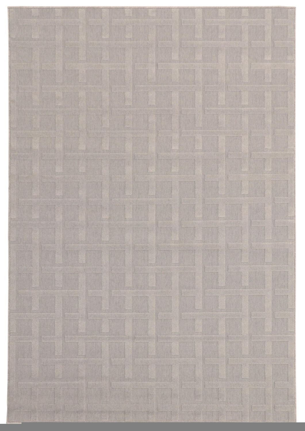ECARPET Indoor/Outdoor for Balcony, Patio and Garden Villa Grey Rug