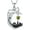 August - Peridot, variant on White Cat and Black Cat Moon Pendant Necklace Sterling Silver Cat Necklace Jewelry Gift for Women