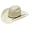 thumbnail image 2 of Ariat Unisex Bangora Straw Ivory  Brown Cowboy Hat A73240, 2 of 2