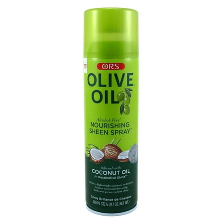 Ors Olive Oil Sheen Nourishing Spray With Coconut Oil 10.1 Ounce (346ml) (Pack of 3)