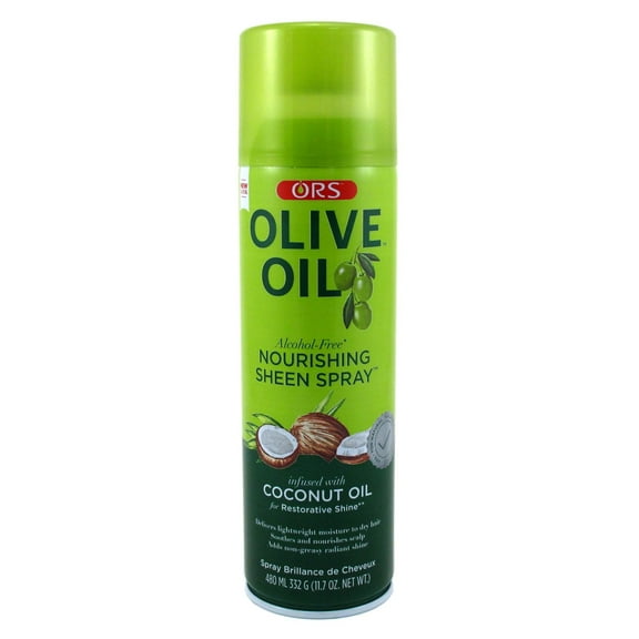 Ors Olive Oil Sheen Nourishing Spray With Coconut Oil 10.1 Ounce (346ml) (Pack of 2)