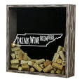 thumbnail image 4 of Torched Tennessee Drink Wine Shadow Box Wall Mount Decor 13"x13"x3" Gray, 4 of 8