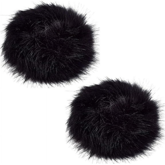 1Pairs Fur Wrist Band Cuffs Furry Winter Arm Warmers Soft Fur Wristband Wrist Pouch for Winter Cosplay Costume