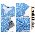 thumbnail image 6 of Fantaslook Summer Dresses for Women Ruffled Sleeve V Neck Dress Casual Floral Sundresses with Pockets, 6 of 9