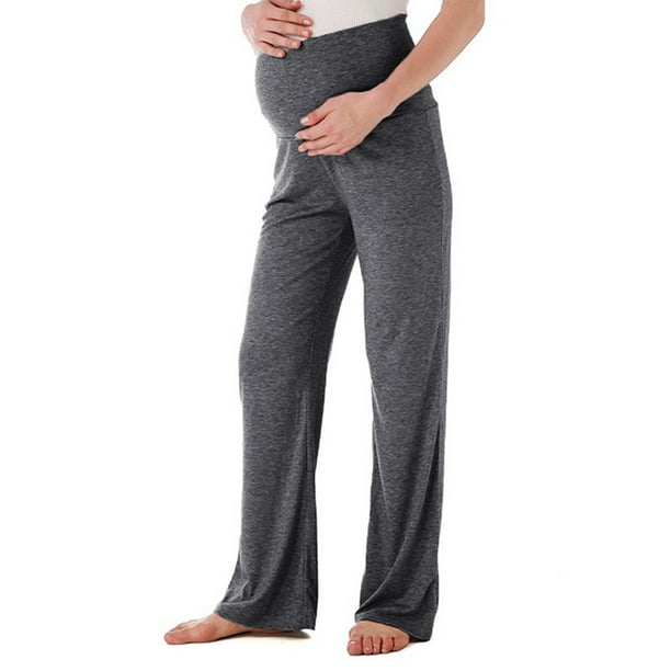 Jchiup Pantalon de maternité ample et confortable pour femme