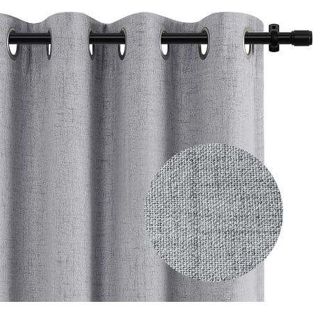 100 Blackout Patio Door Curtain Extra Wide Panels Sliding Glass Linen Textured Look Grommet Curtains 84 Inch Length X Beige Canada 100 Blackout Patio Door Curtain Extra, 100 Inch Wide Curtain Panels