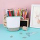 thumbnail image 5 of Telescopic Pencil Case, Stand up Pen Pouch, Pop up Pencil Bag, Transformer Pen Holder Corduroy, Stationery Organizer for Student School Office Green, 5 of 5
