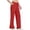 *Red, variant on ClodeEU Womens UPF 50  High Waist Wide Leg Trousers,Casual Side Slit Sweatpants with Pockets Army Green,Womens Plus L