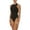 black white, variant on Arena Solid Water Polo One Piece Women