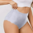 thumbnail image 2 of yunLCZ Underwear for Women Cotton Women's Briefs Women's Underwear Comfortable High Waist Briefs Without Seam Breathable No Show Underwear Women Stretch Cool Underwear for Women, 2 of 4