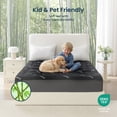 thumbnail image 6 of Sleep Zone 11oz Bamboo Cooling Mattress Pad, Soft Breathable Mattress Topper with Deep Pocket up to 21", OEKO-TEX Certified, Black, Queen, 6 of 11