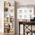 thumbnail image 6 of Walsunny Bookshelves Set of 2 Standard Wooden Bookcases Display Shelves with Storage Anti-tipping Device for Home Office Living Room White, 6 of 8