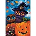 thumbnail image 3 of Briarwood Lane Happy Halloween Owls Garden Flag, 3 of 4
