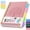 Pink, variant on 5 Subject Notebook College Ruled with Removable Dividers Tabs, 8.5"x11", A4 Hardcover Spiral Notebook with 100GSM Thick Paper, Inner Pocket, Golden Tree Embossed Cover Journal for Note Taking